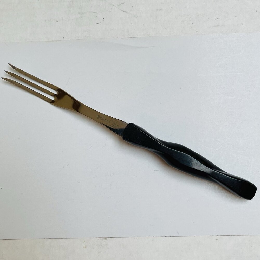 CUTCO Brand No 1726 Turning Fork 11‎ Inch Made In USA Black Swirl Handle